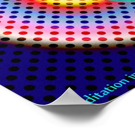 Poster Méditation en couleur (Coin)