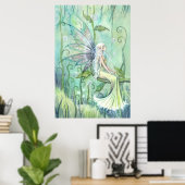Poster Meditation Fairy Fantasy Artwork by Molly Harrison (Bureau à domicile)