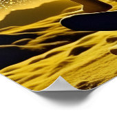 Poster Méditation féminine sous la lune céleste (Coin)