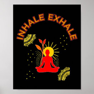 Poster Méditation Inspiration Expiration Énergie Art Mand