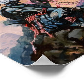 Poster Méditation japonaise Samurai (Coin)