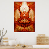 Poster Méditation.Lotus4 (Cuisine)