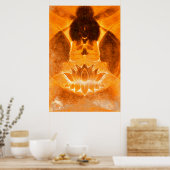 Poster Méditation Lotus Print (Cuisine)