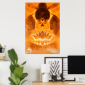 Poster Méditation Lotus Print (Bureau à domicile)