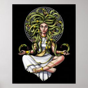 Poster Méditation Medusa Gorgon