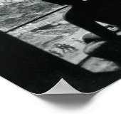 Poster Méditation Monochrome Bouddha Décor asiatique (Coin)