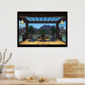 Poster Méditation sur le lac (Cuisine)