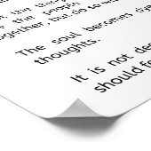 Poster Méditations stoïques de Marcus Aurelius. La sagess (Coin)