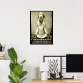 Poster Méditer le chien (Bureau à domicile)