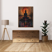 Poster Méditer Les Femmes Coucher Du Soleil Peinture De M