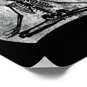 Poster Méditer Skeleton Yoga Lover Halloween Coût Lune (Coin)