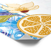 Poster Mediterranean Lemon Amalfi Coast Baby Shower (Coin)