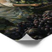 Poster Mediterranean Vineyard Grape Harvest (Coin)