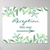 Poster Méditerranée | Symbole de réception de mariage (Devant)