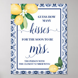 Poster Méditerranéenne Combien de baisers pour Mme Douche