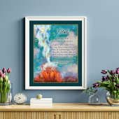 Poster Méditons sur Torah Tchernobyl Rebbe Citation d'art