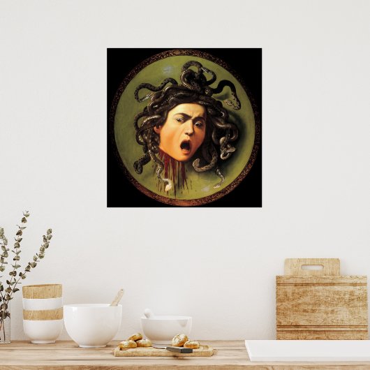Poster Medusa, Caravaggio (Cuisine)