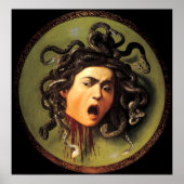 Poster Medusa, Caravaggio (Devant)