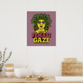 Poster Medusa le Regard Féminin (Cuisine)