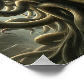 Poster Medusa Stare de la mort Tête des serpents (Coin)