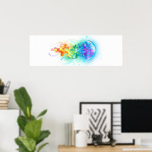 Poster Méduse arc-en-ciel (Bureau à domicile)
