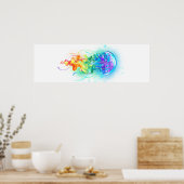 Poster Méduse arc-en-ciel (Cuisine)
