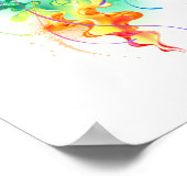 Poster Méduse arc-en-ciel (Coin)