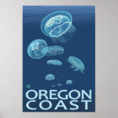 Poster Méduse de la côte de l'Oregon (Devant)
