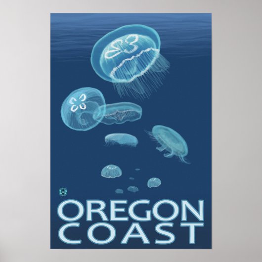Poster Méduse de la côte de l'Oregon (Devant)