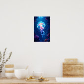 Poster Méduse lumineuse (Cuisine)