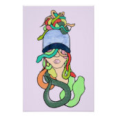 Poster Méduse moderne (Devant)