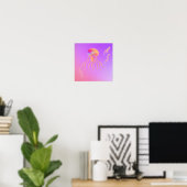 Poster Méduses nageant avec des amis (Bureau à domicile)