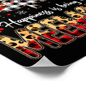 Poster Meemaw Christmas Tree Xmas Buffalo Plaid Red White (Coin)