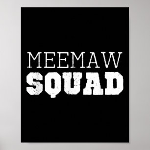 Poster Meemaw Squad Cool Funny Mee-maw