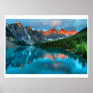 Poster. Meer en berg Poster