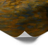 Poster Meerkat Cuddle - Peinture faunique tonique Terre (Coin)