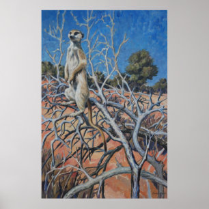Poster Meerkat sentinel - Art print