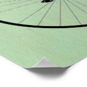 Poster Meerkat sur Black Penny Farthing (Coin)