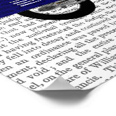 Poster Meerkat sur Dark Blue Moped (Coin)