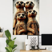 Poster Meerkats (Bureau à domicile)