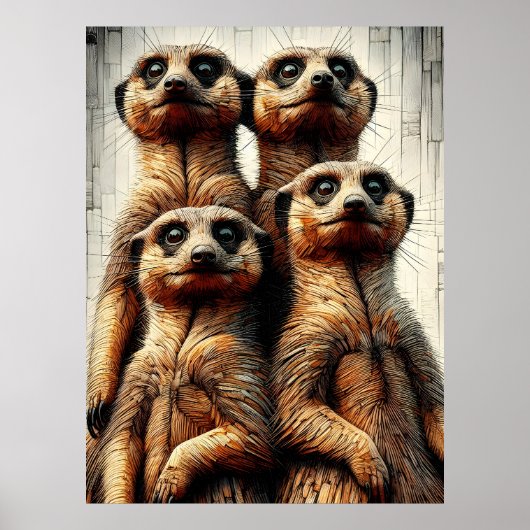Poster Meerkats (Devant)