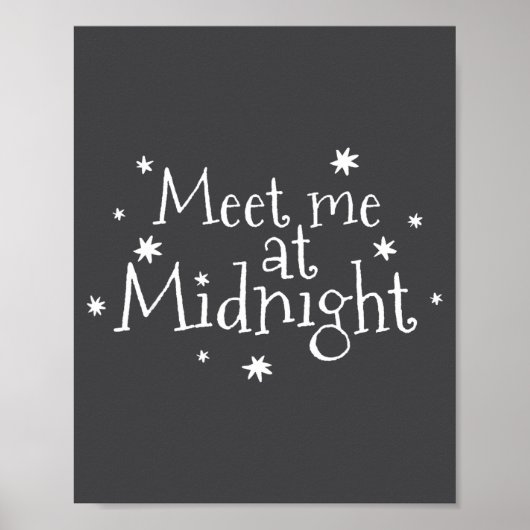Poster Meet Me At Midnight New Year 2026 Romantic Countdo (Devant)