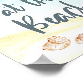 Poster Meet me at the Beach Coastal Seashells Art (Coin)