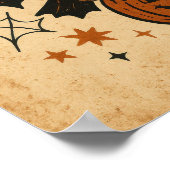 Poster Méfait de minuit d'Halloween vintage (Coin)