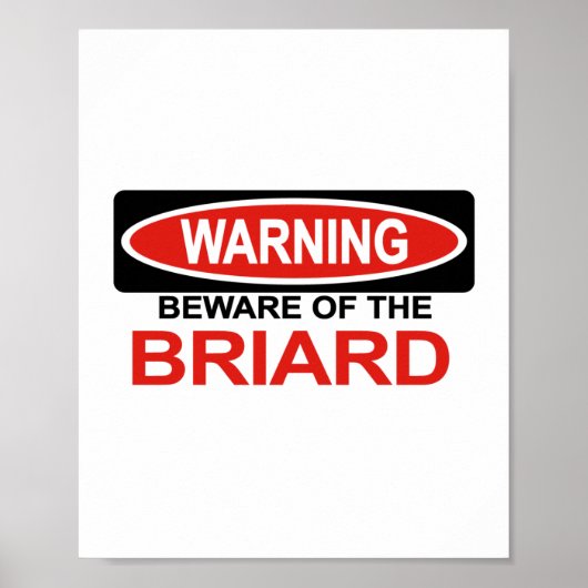 Poster Méfiez-vous de Briard (Devant)