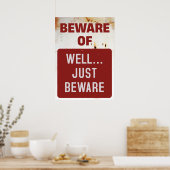 Poster Méfiez-vous des choses amusantes (Cuisine)