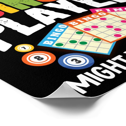 Poster Méfiez-Vous Drôle Du Joueur De Bingo : Il Se Pourr (Coin)