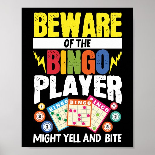 Poster Méfiez-Vous Drôle Du Joueur De Bingo : Il Se Pourr (Devant)