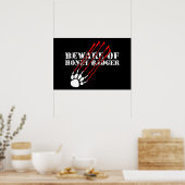 Poster Méfiez-vous du blaireau au miel (Cuisine)
