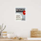 Poster Méfiez-vous du cancer (Cuisine)